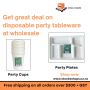 Get great deal on disposable party tableware at wholesale 