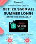  Enter for $1000 Cash for Summer!