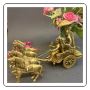 Decorative brass chariot in Rome Decorative brass chariot in Rome