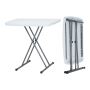 75.50 cm folding table with 9 heights