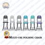Portable folding chair – colorful