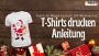 Festliche Magie basteln: DIY Weihnachts T-Shirts drucken Anl