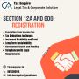 Section 12A And 80G Registration Services