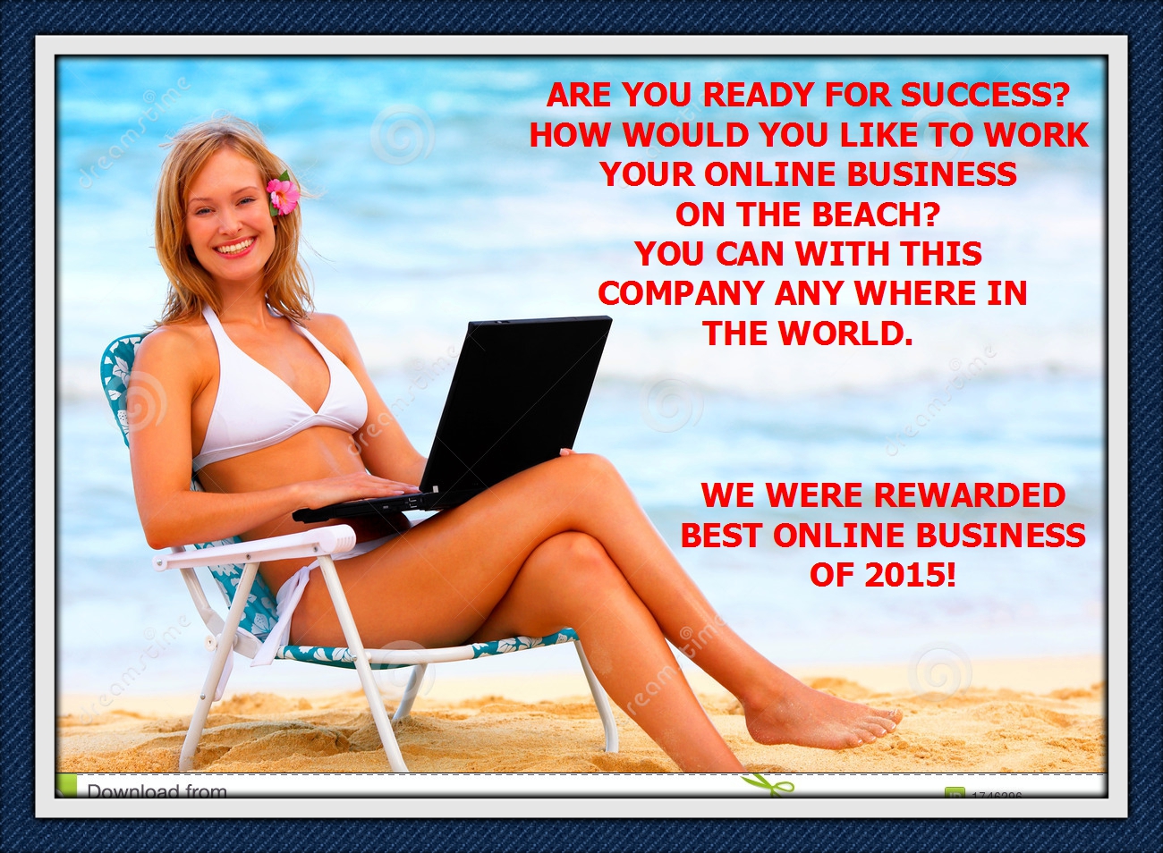 Work On The Beach...And Make Money Getting A Tan or Enjoying the Beach and Walking. It is your Dream...