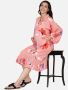Buy Peach Brushed Floral Printed Knee Length Maternity Dress