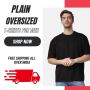 Plain Oversized T-shirt For Men | The Label Bar