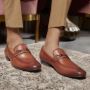Buy Helsingborg Tan Leather Loafers at Tresmode 