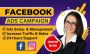 I will be Facebook ads campaign manager