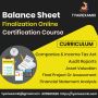 Balance Sheet Finalization Online Certification Course