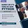Hurry Up It's Time to Join Python Training