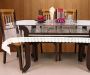 Viva Luxury Furnishings 3D Table Cover 6 Seater Silver Lace