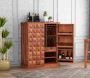 Buy Auric Large Bar Cabinet (Honey Finish) Online - WoodenSt