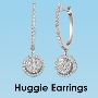 Shop Diamond Huggie Earrings Online for Women - Aamiaa