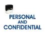 Large Self-Inking Personal Confidential Stamp