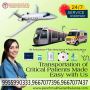 Panchmukhi Air Ambulance Services in Raipur with all Necessa