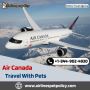 What types of pets are allowed to travel on Air Canada fligh