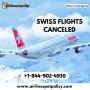 How do I check if my Swiss flight is canceled?