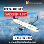 How can I find out if my Delta flight has been canceled?