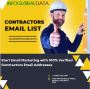 Buy 100% Verified Contractors Email List