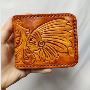Buy Leather Tooled Wallet with Strap for Men online