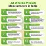 List of Herbal Products Manufacturers in India