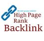 High Page Rank Backlinks Service