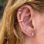 Stud earrings real gold - Babette It’s Me Jewelry