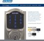 SCHLAGE BE469ZP CAM 619 smart Door lock with alarm [ON SALE]