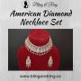 American Diamond Necklace Online - Bling And Ring