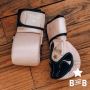 Dark Rose Gold Leather Boxing Gloves - Boxing and Barbells