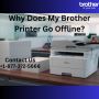 Why Does My Brother Printer Go Offline? |+1-877-372-5666
