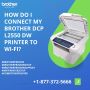 How do I connect my Brother DCP l2550dw printer to Wi-Fi? 