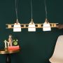 Buy a Rustic Bright Brown Wooden Hanging 3 Light upto 70%off