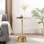 Buy Bristol End Table In White & Gold Colour up to 60%off