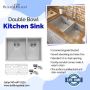 Double Bowl Undermount Sink - Buildmyplace