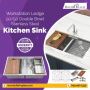 Buy Double Bowl Undermount Kitchen Sink - Buildmyplace