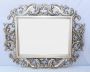 Stunning Gilt Rococo Mirror with Carved Silver Frame 