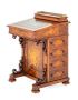 Victorian Walnut Davenport Desk - Antique 1860