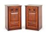 Pair of Arts and Crafts Mahogany Cabinets - 1900 Nightstands