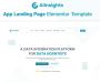 Sleek AI App Landing Page Elementor Template Sleek AI App Landing Page Elementor Template