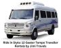 12-Seater Tempo Traveller Rentals by Jimi Travels