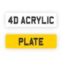 Get 4D Acrylic Plates Online in the UK at Best Price - Car P