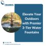 Elevate Your Outdoors with Premier 3-Tier Water Fountains 