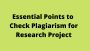 Avoid Plagiarism in Research Papers