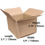 5.1 x 5.9 x 3.74 inch Single Wall Cardboard Boxes (SW-L6) – 