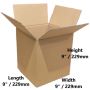 9 x 9 x 9 inch Single Wall Cardboard Boxes (SW10) – Crystal 