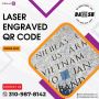 Laser engraved QR code