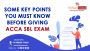 Some key points you must know before giving ACCA SBL exam