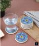 Ceramic & Wooden Tea Coasters and Trivets -VareEsha 