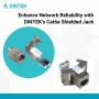 Enhance Network Reliability with DINTEK's Cat6a Shielded Jac
